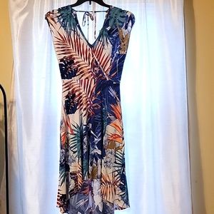 Tropical summer dress, L